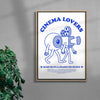 Cinema Lovers contemporary wall art print by Carilla Karahan - sold by DROOL