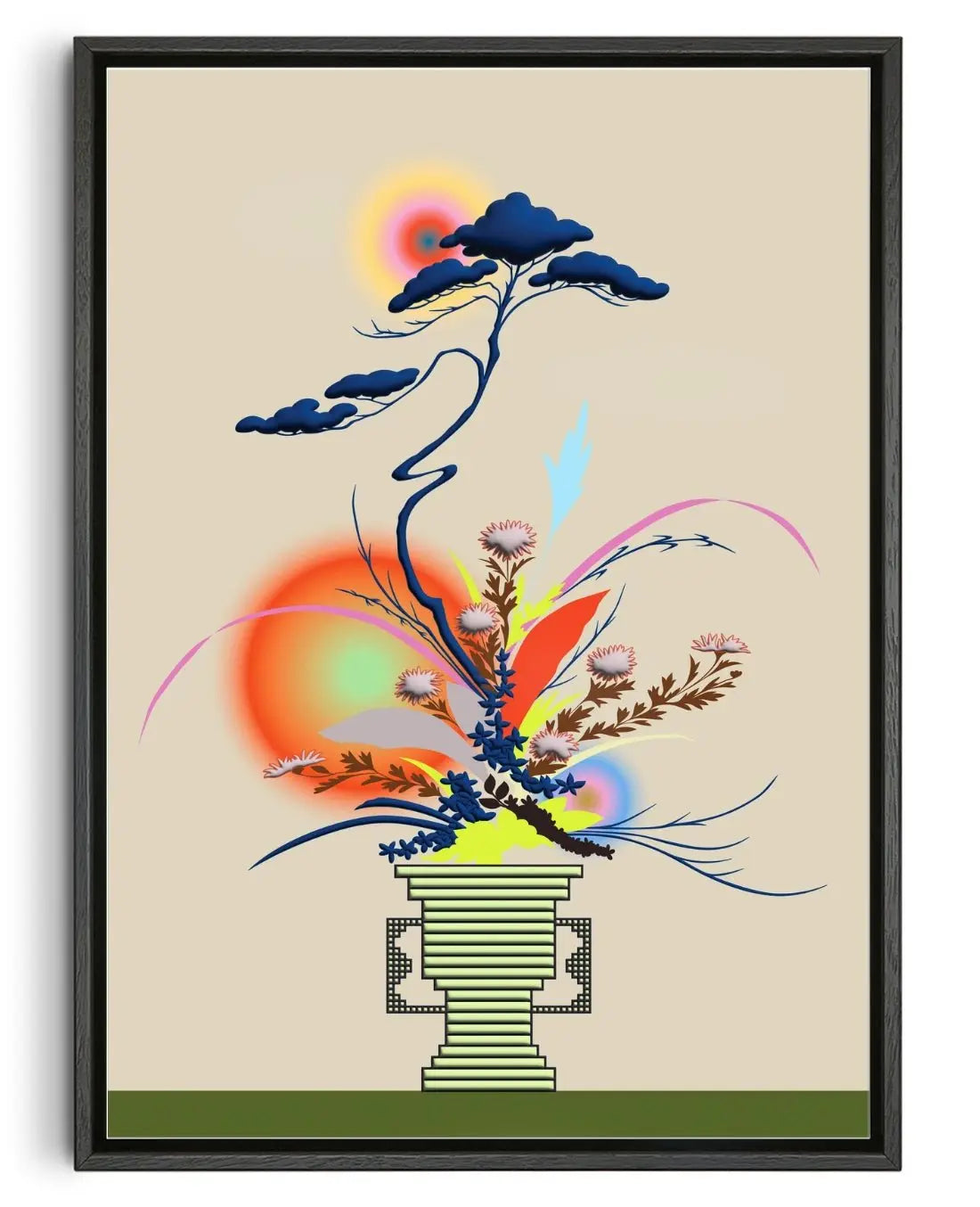 Changing Seasons I contemporary wall art print by Brindha Kumar - sold by DROOL