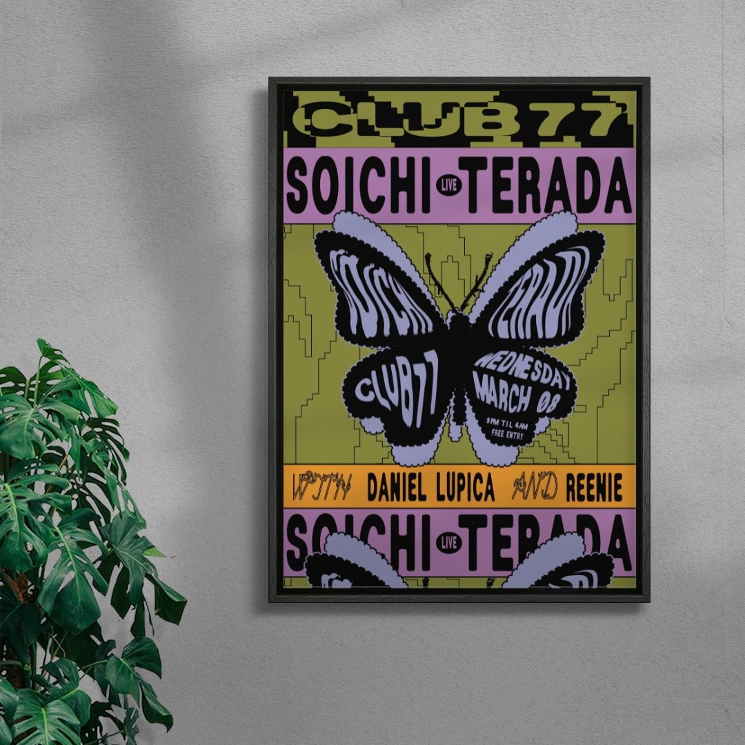 Soichi Terada at Club 77 Sydney contemporary wall art print by Gabrielle White - sold by DROOL