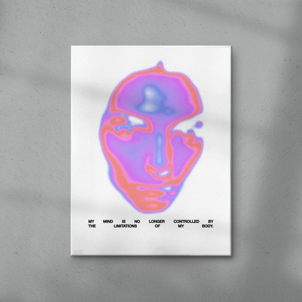 Mind Control contemporary wall art print by Antoine Paikert - sold by DROOL