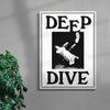 Deep Dive contemporary wall art print by Utsav Verma - sold by DROOL