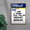 Instant Noodles contemporary wall art print by Times New Roadman - sold by DROOL