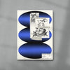 Inner Child Blue contemporary wall art print by Salome Frenzel - sold by DROOL
