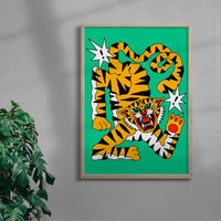 Thumbnail for Big Cat contemporary wall art print by Jamie Muck - sold by DROOL