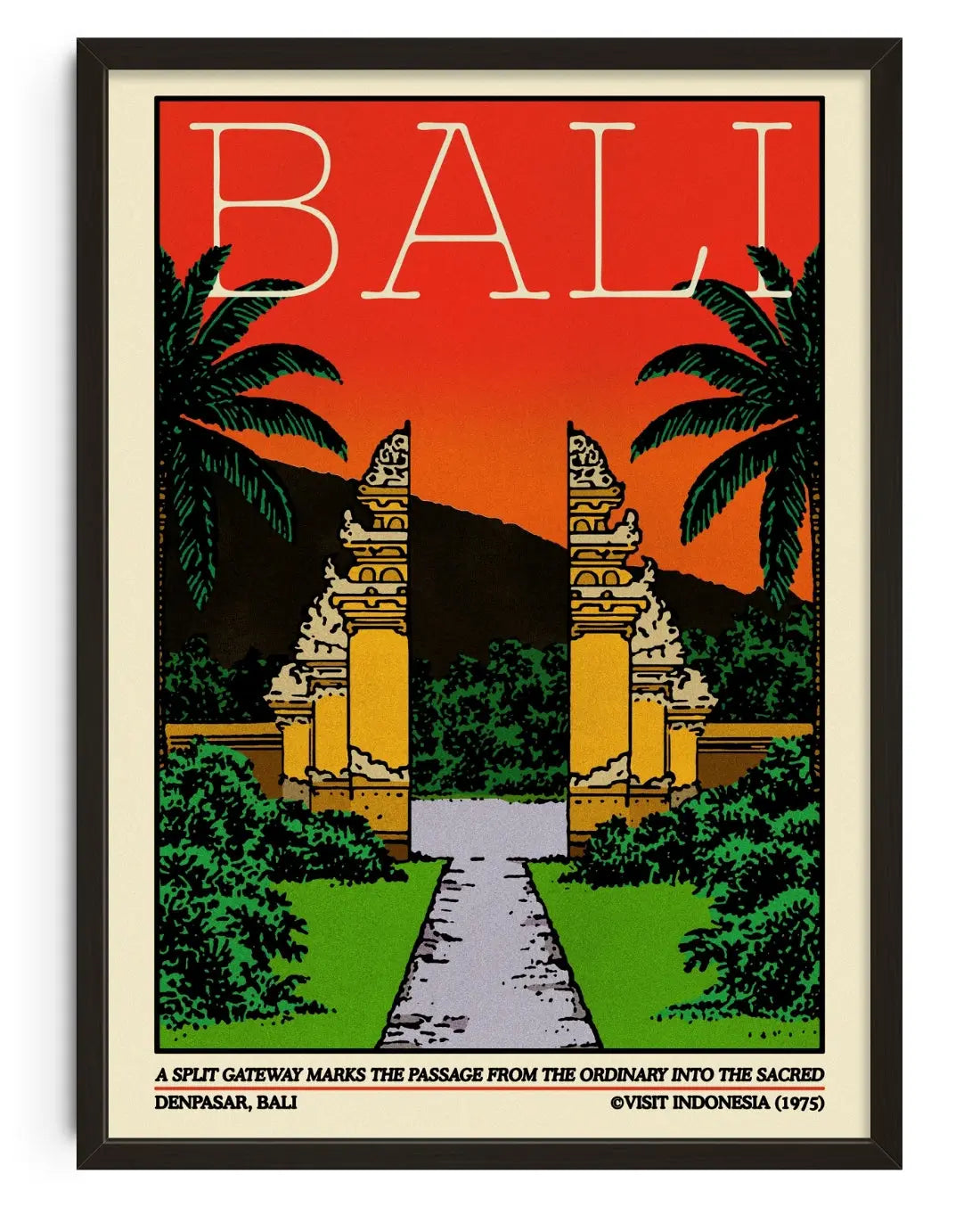 Gateway to the Sacred (Bali) contemporary art print by Othman Zougam - sold by DROOL