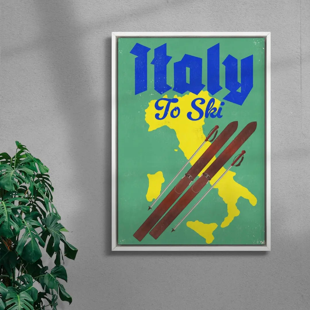 Italy Ski Travel Map