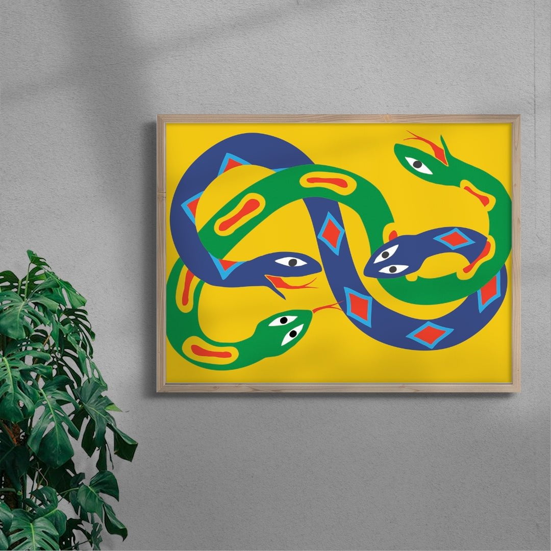 ENTANGLED contemporary wall art print by Max Blackmore - sold by DROOL