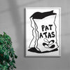 PATATAS contemporary wall art print by Max Blackmore - sold by DROOL