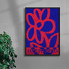 Jazz Flowers contemporary wall art print by John Schulisch - sold by DROOL