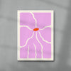 Pink ´n`Poisonous contemporary wall art print by Kim Van Vuuren - sold by DROOL