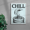Chill contemporary wall art print by Utsav Verma - sold by DROOL