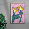 Bloomin Lovely contemporary wall art print by Laurie Campbell - sold by DROOL