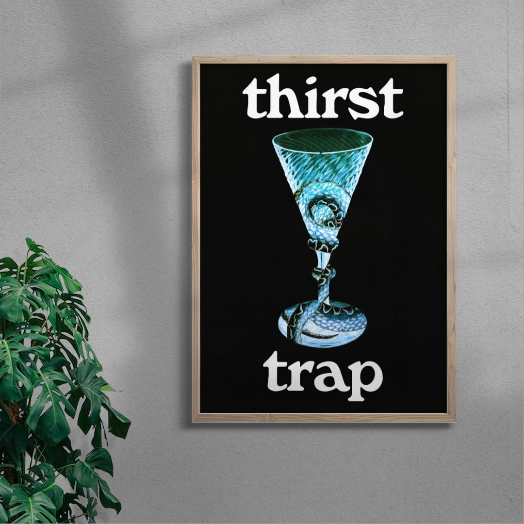 Thirst Trap contemporary wall art print by Utsav Verma - sold by DROOL