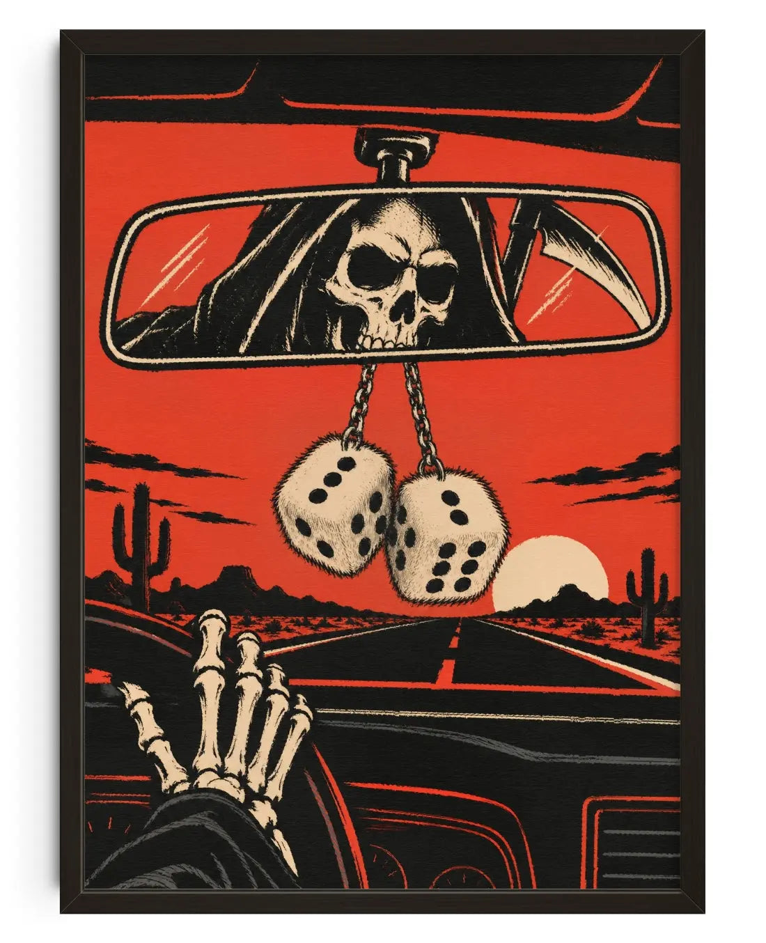 Highway To Hell contemporary art print by Xela - sold by DROOL