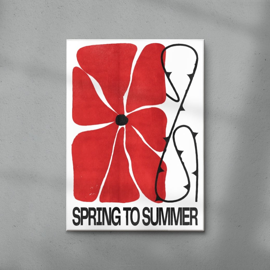 Spring to Summer contemporary wall art print by Alexander Khabbazi - sold by DROOL