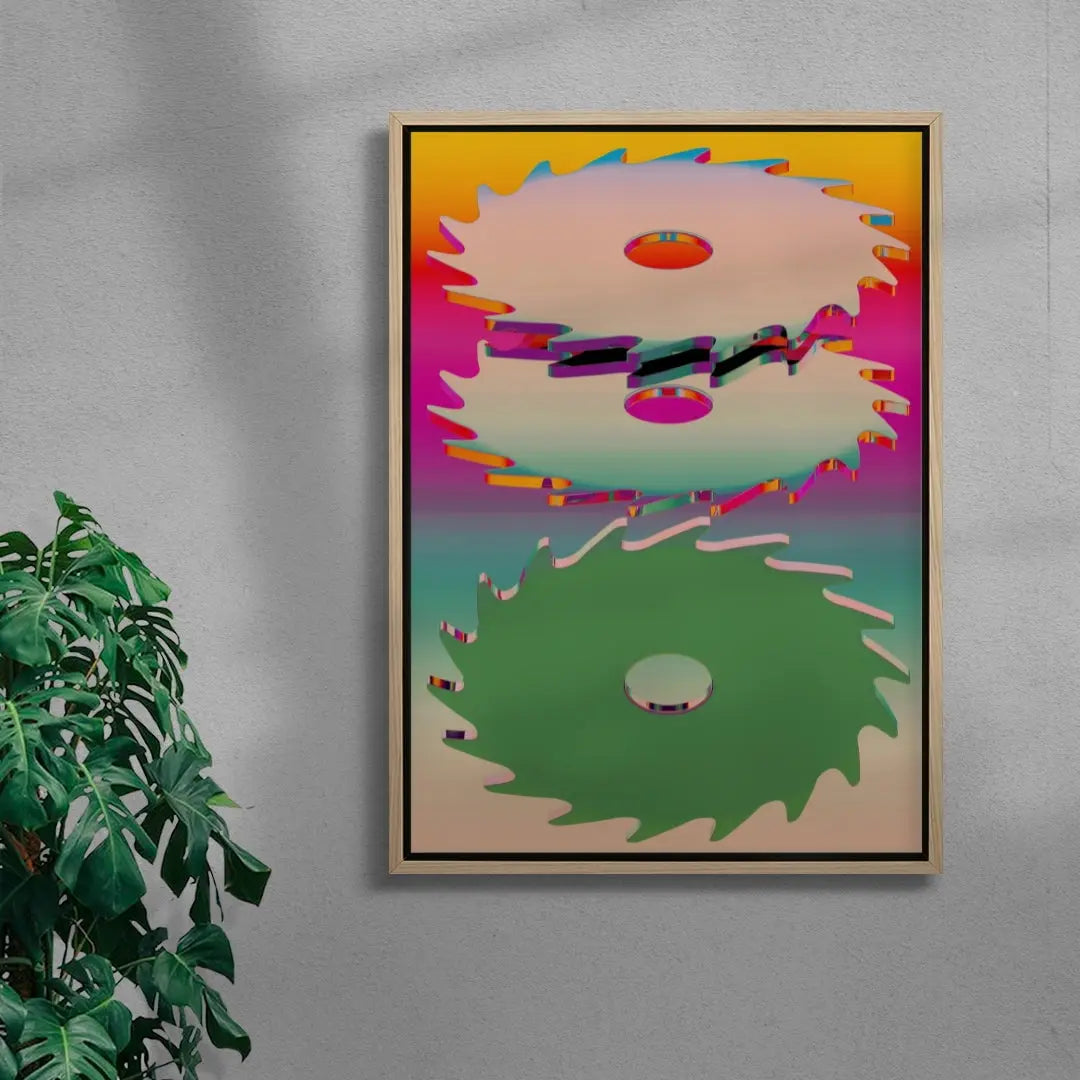 Dopamine Cuts contemporary wall art print by Casiel Checoni - sold by DROOL