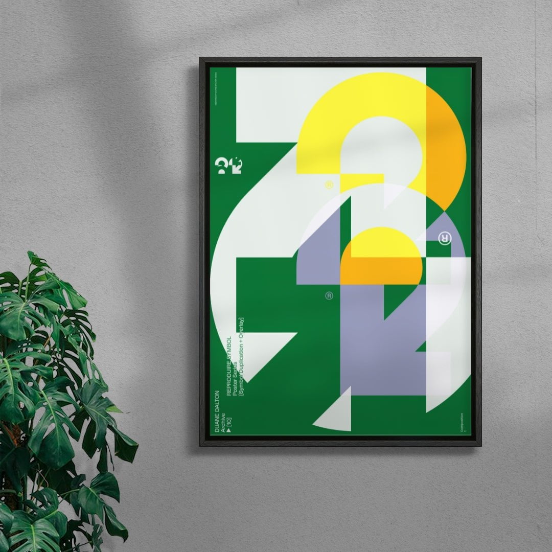 Reproduire Symbol (Version 1) contemporary wall art print by Duane Dalton - sold by DROOL