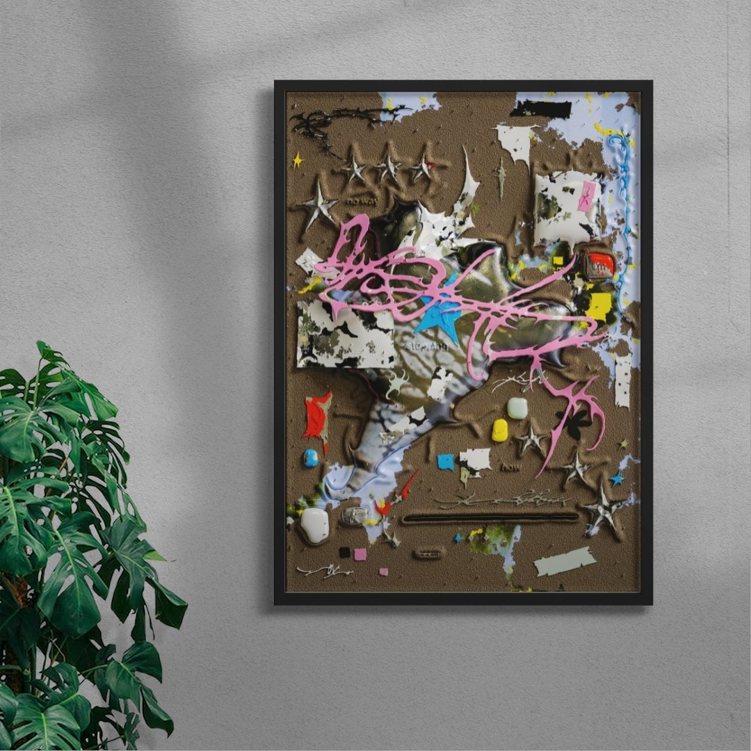 No Way I'm Stopping Now contemporary wall art print by Kitasavi - sold by DROOL