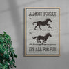 It’s All for Fun contemporary wall art print by Alexander Khabbazi - sold by DROOL
