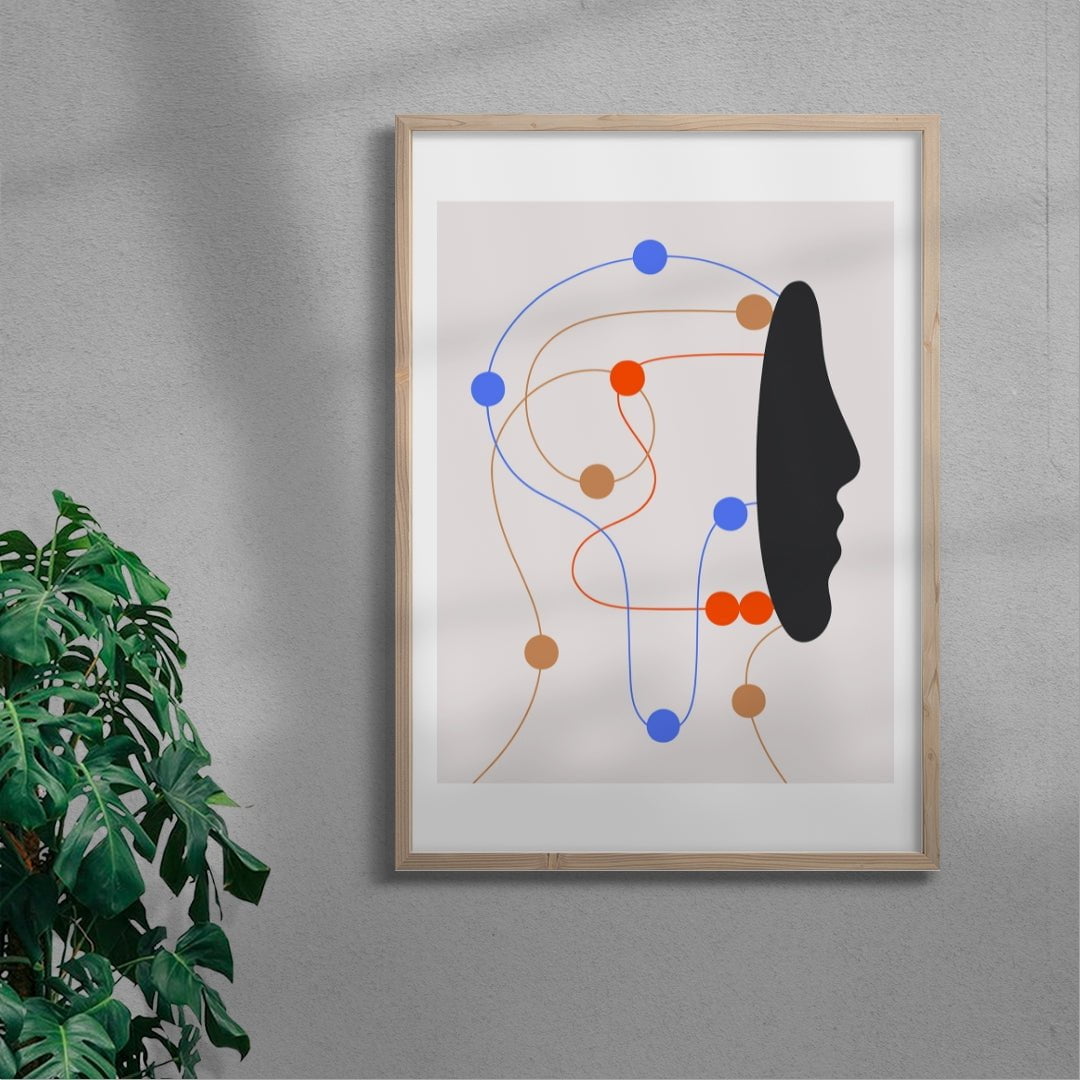 Circuits contemporary wall art print by David Vanadia - sold by DROOL