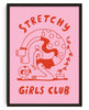 Stretchy Girls Club contemporary wall art print by Aley Wild - sold by DROOL