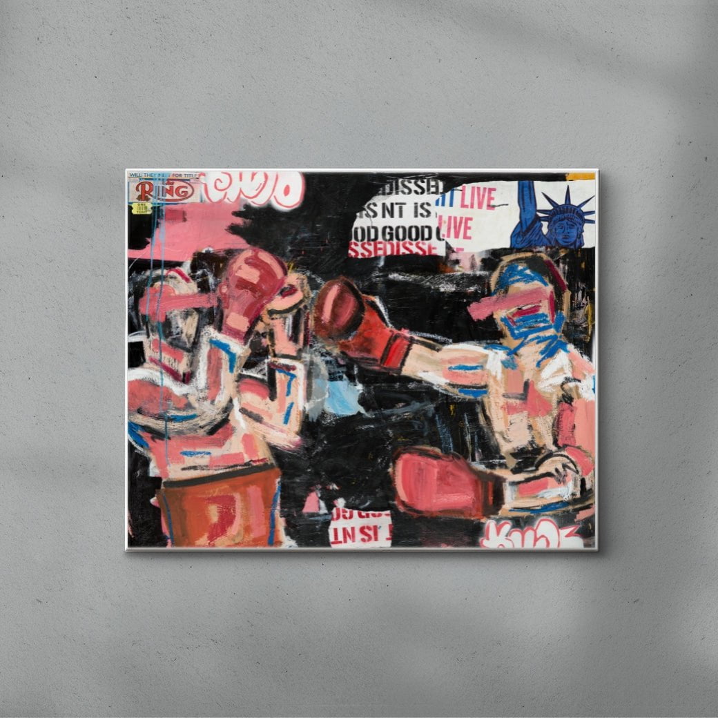 Midnight Emotions Whilst in New York contemporary wall art print by Caitlin Flood-Molyneux - sold by DROOL