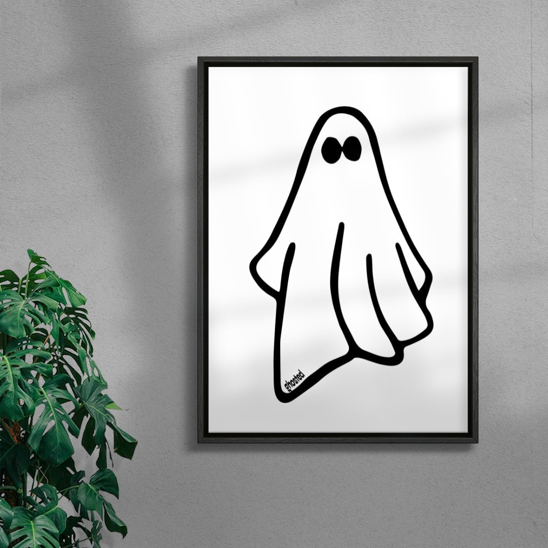Ghosted contemporary wall art print by Adam Foster - sold by DROOL