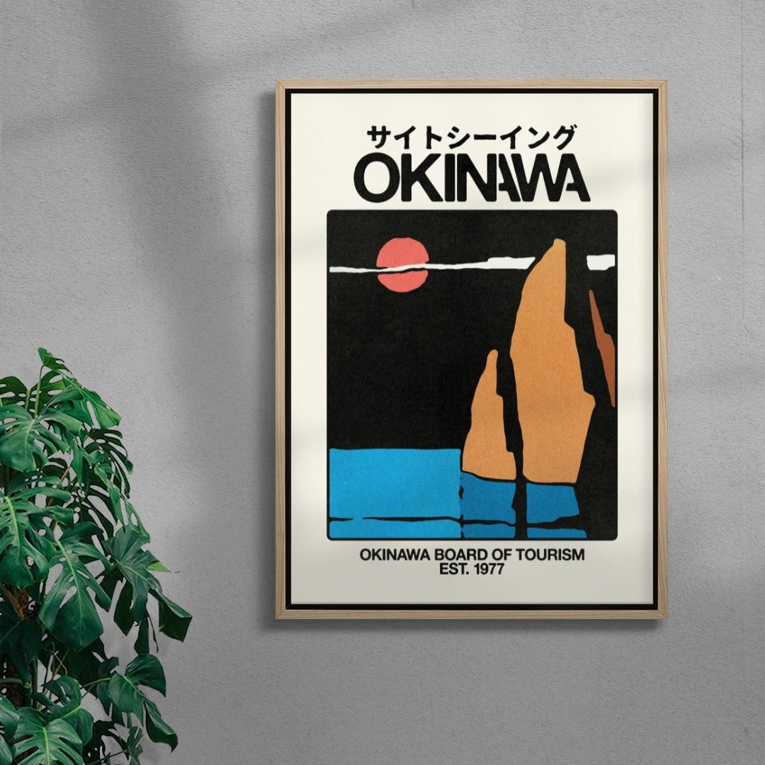 Okinawa 3 contemporary wall art print by Othman Zougam - sold by DROOL