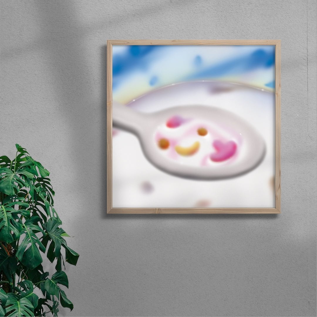 Spoonful contemporary wall art print by Oriane Jeanselme - sold by DROOL