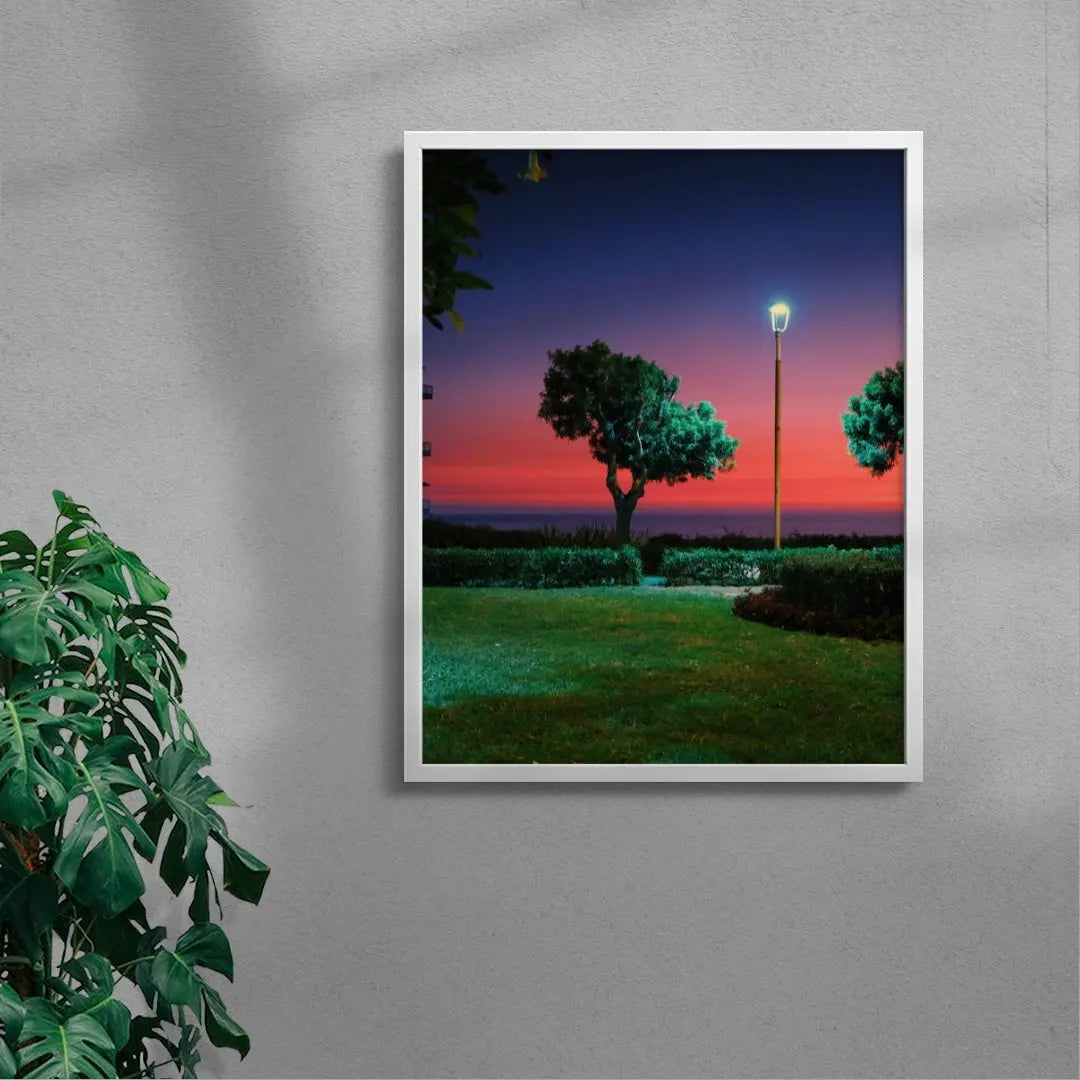 Burning sky contemporary wall art print by Mandy Sham - sold by DROOL