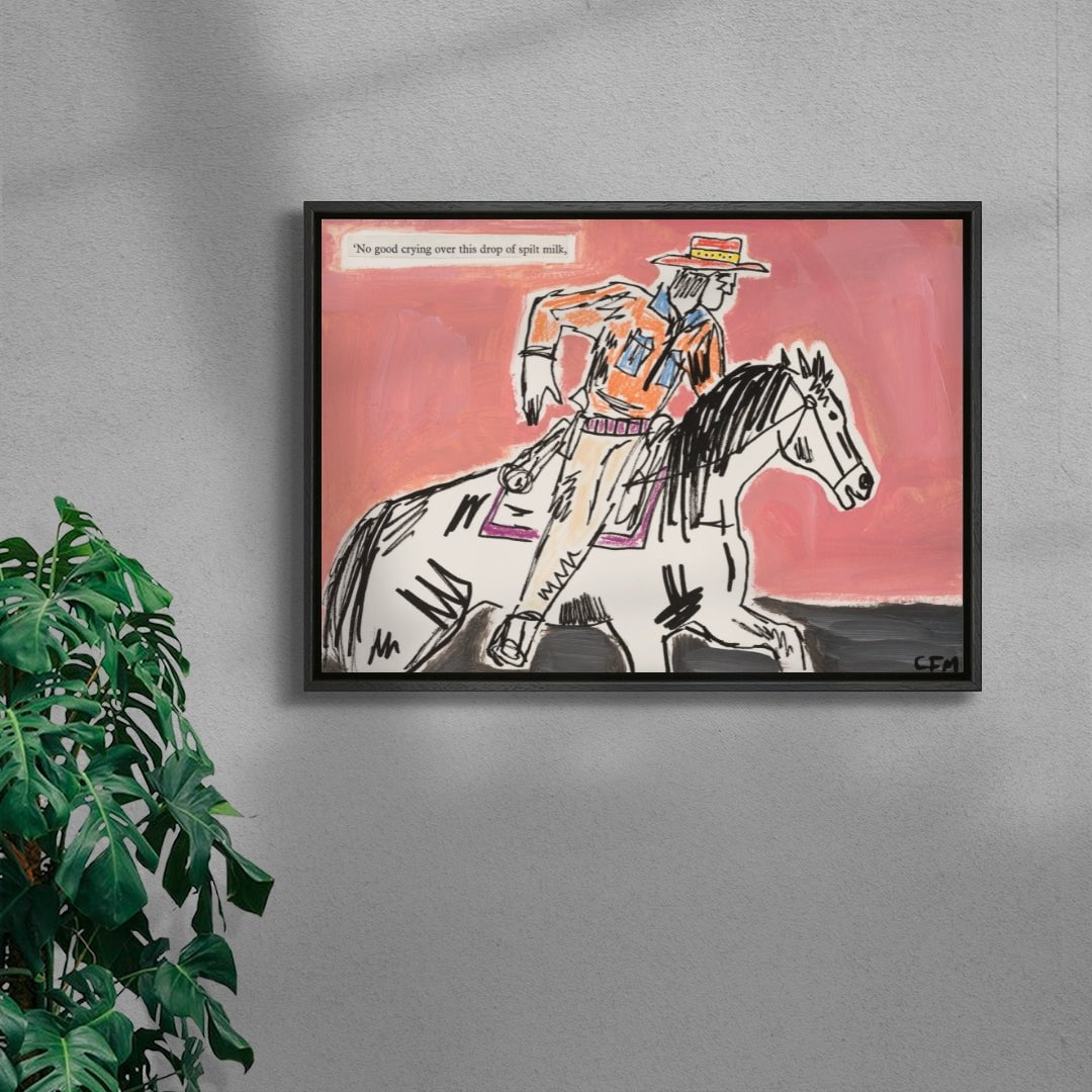 Pursue contemporary wall art print by Caitlin Flood-Molyneux - sold by DROOL