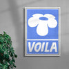 Voila contemporary canvas art print by Sara Cristina Moser - sold by DROOL