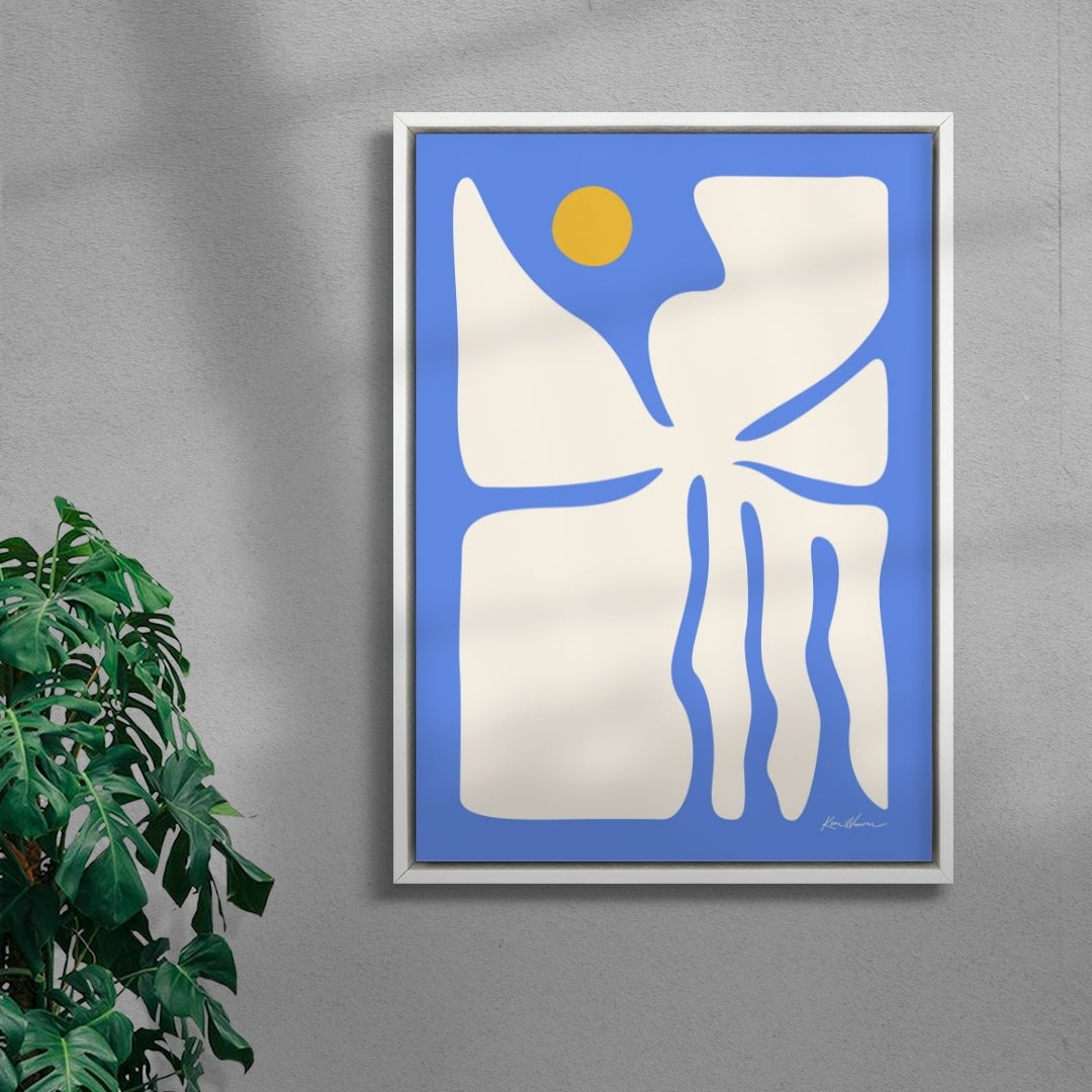 Skeleton Bloom contemporary wall art print by Kim Van Vuuren - sold by DROOL