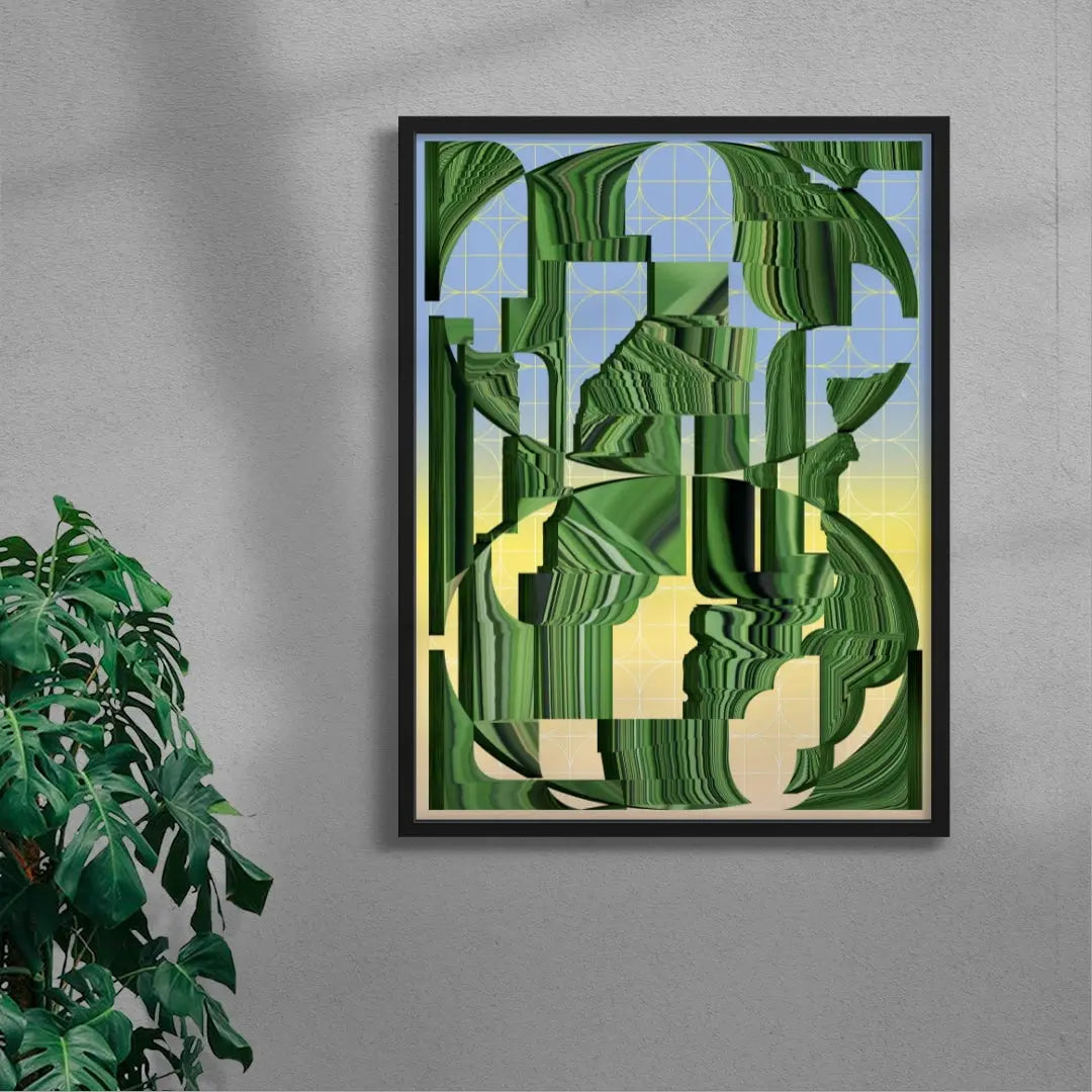 Worldbuilding contemporary wall art print by Klara Troost - sold by DROOL