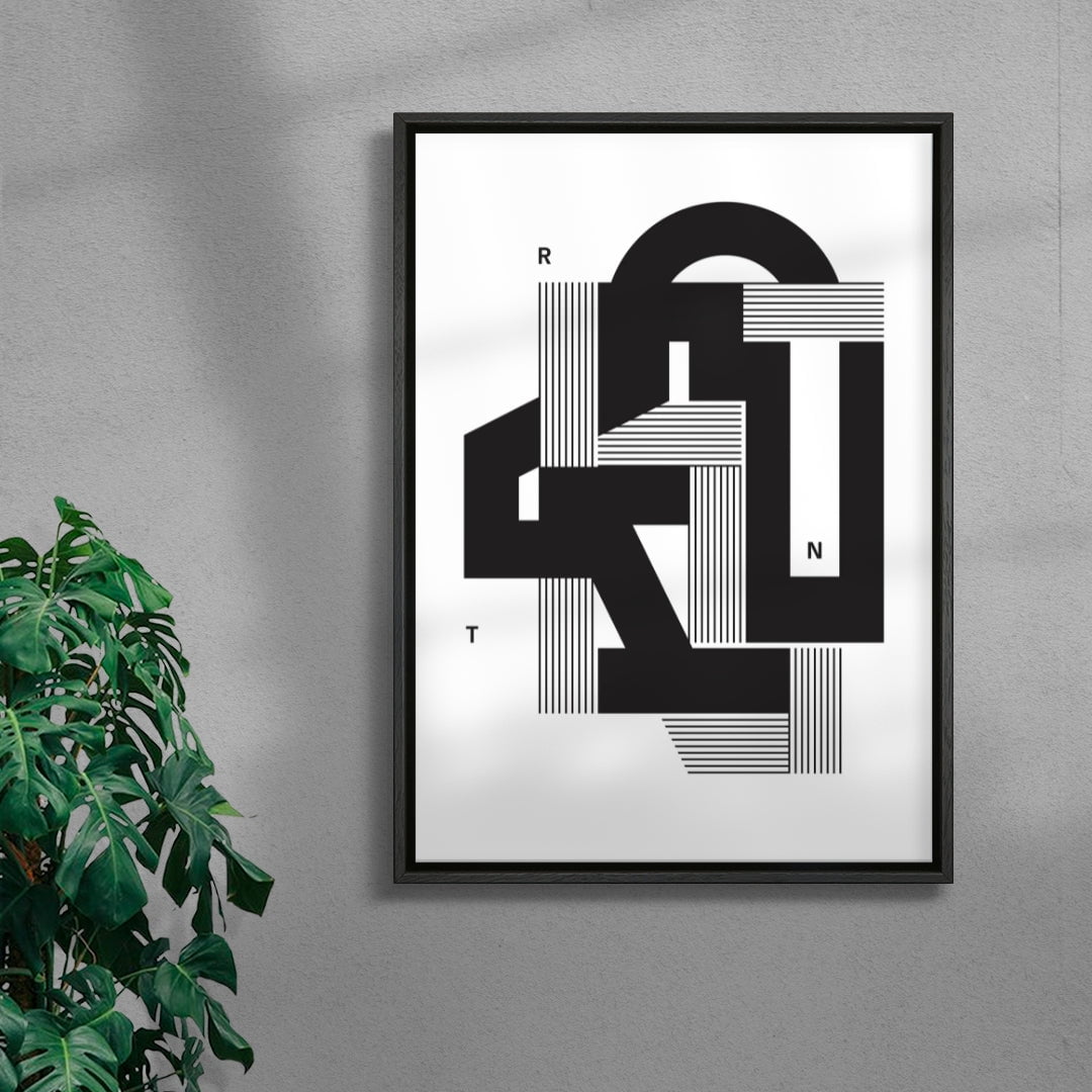 RNT contemporary wall art print by Przemek Bizoń - sold by DROOL