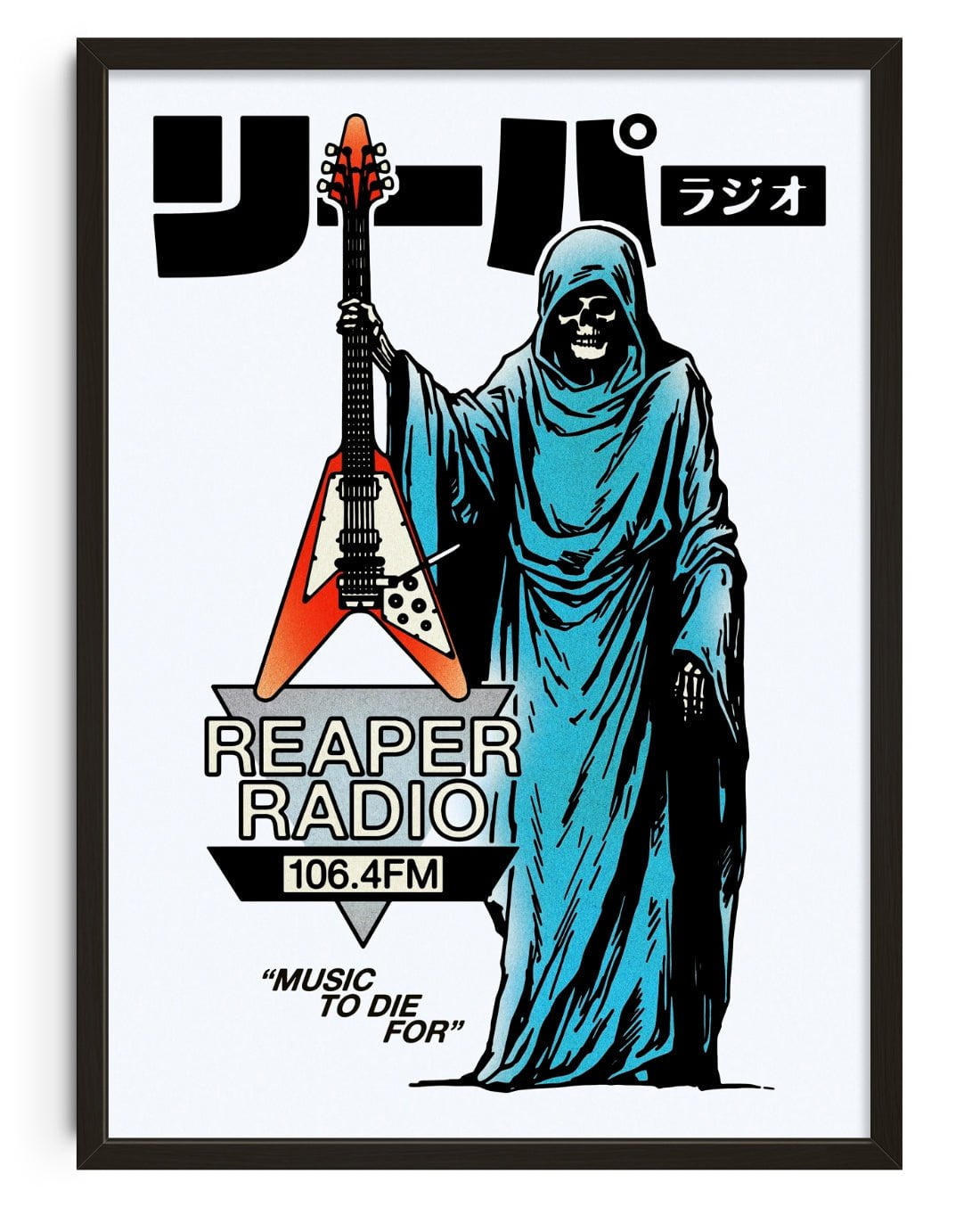 Reaper Radio contemporary wall art print by Othman Zougam - sold by DROOL
