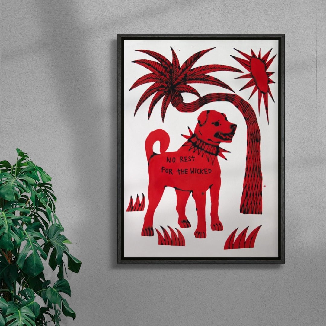 And No Rest For Me contemporary wall art print by Kwonny - sold by DROOL