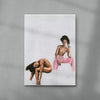 Think Pink contemporary wall art print by Sophie Goudman-Peachey - sold by DROOL