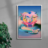 Magic Heart Portal contemporary wall art print by Paulina Almira - sold by DROOL