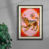 Tigress contemporary wall art print by Kwonny - sold by DROOL