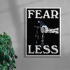 Fearless contemporary wall art print by Utsav Verma - sold by DROOL