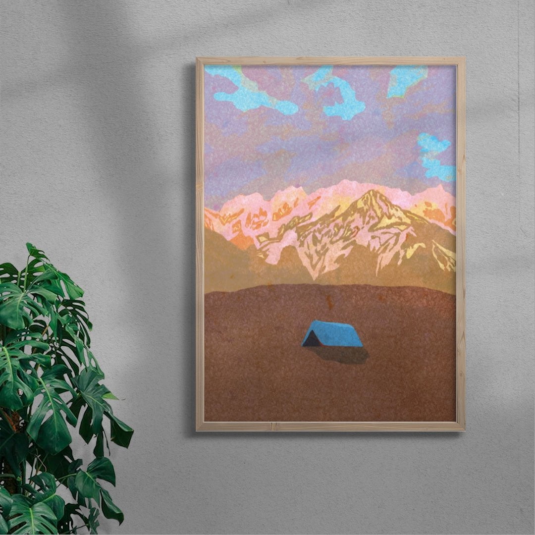Annecy contemporary wall art print by Lily Kong - sold by DROOL