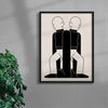 Twin Flames contemporary wall art print by Matto Jennings - sold by DROOL