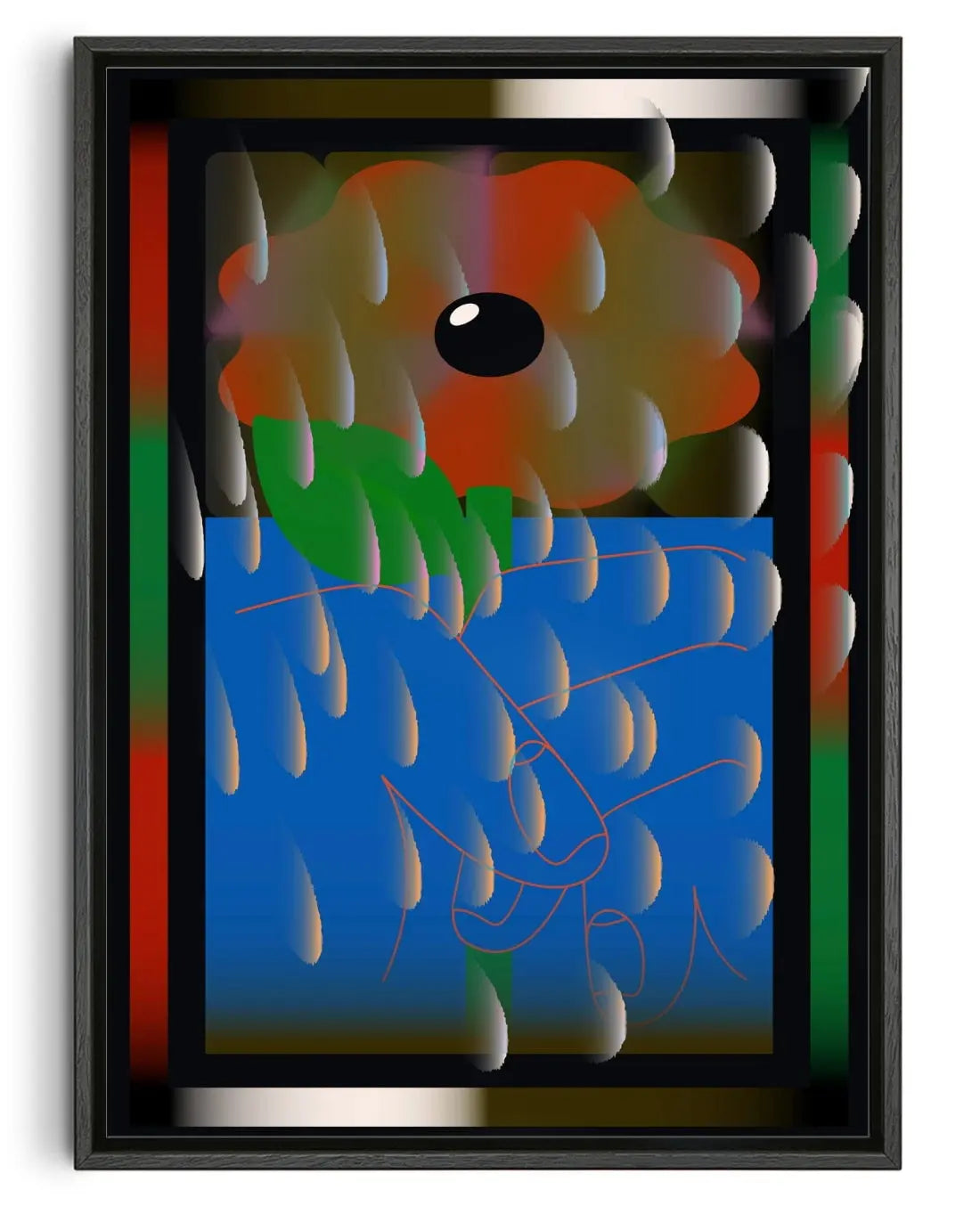 FLOWER HAND contemporary wall art print by Thomas Hedger - sold by DROOL