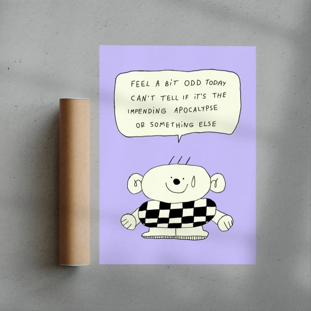 A Bit Odd contemporary wall art print by Bianca Beneduci Assad - sold by DROOL