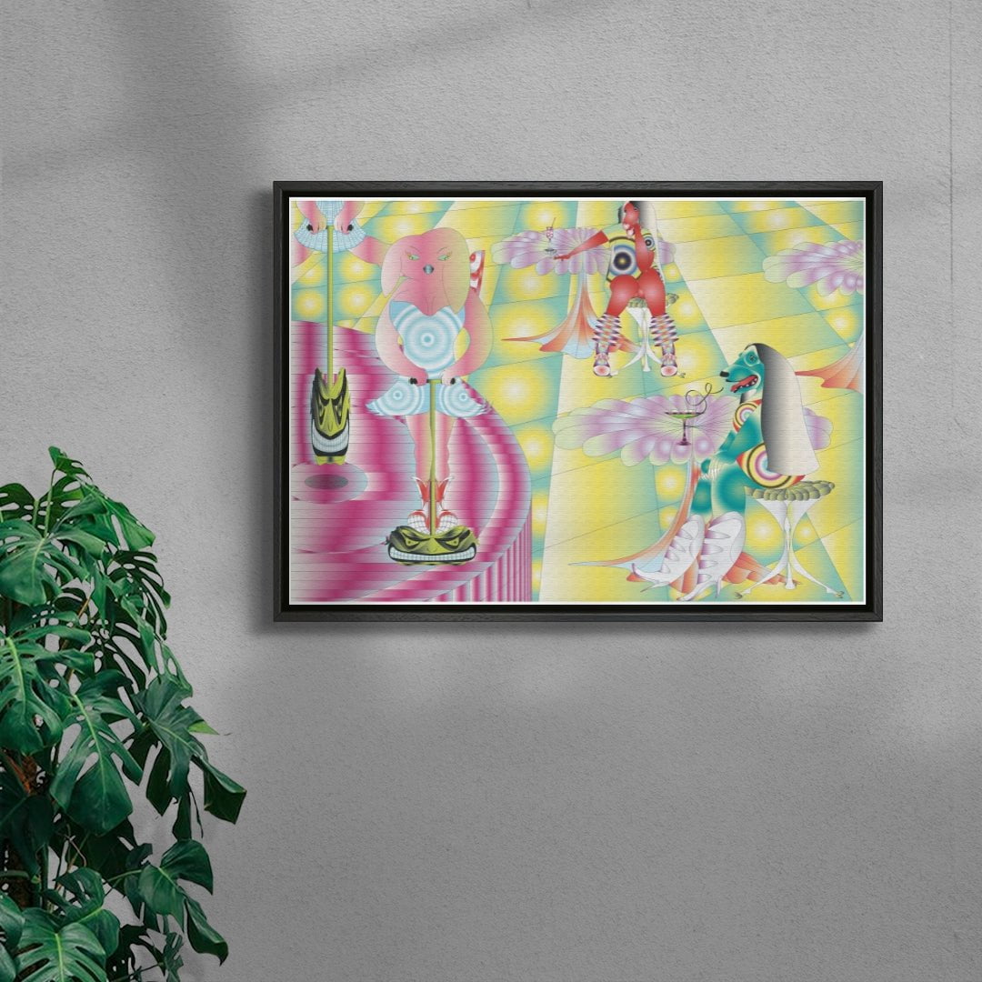 Dogpogo contemporary wall art print by Firpal Jawanda - sold by DROOL