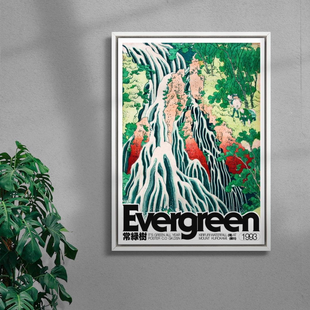 Evergreen contemporary wall art print by George Kempster - sold by DROOL