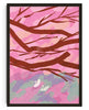 Load image into Gallery viewer, Fukuoka, Cherry Blossoms contemporary wall art print by Lily Kong - sold by DROOL