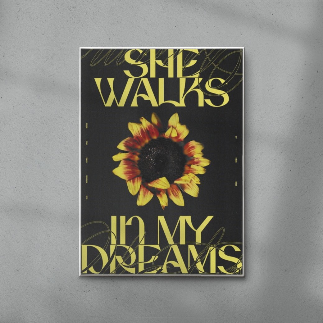 She Walks In My Dreams contemporary wall art print by RIM Atelier - sold by DROOL