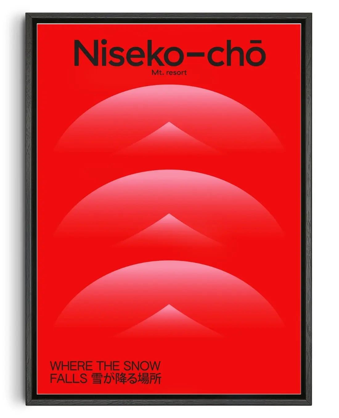 Niseko contemporary wall art print by John Schulisch - sold by DROOL